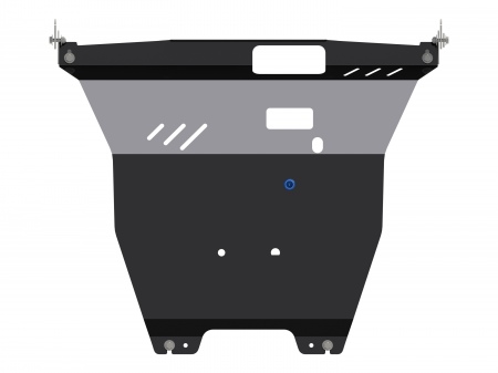 Защита картера и КПП (сталь) Шериф для Haima Haima 7 (2011-2019) 28.2563 V1